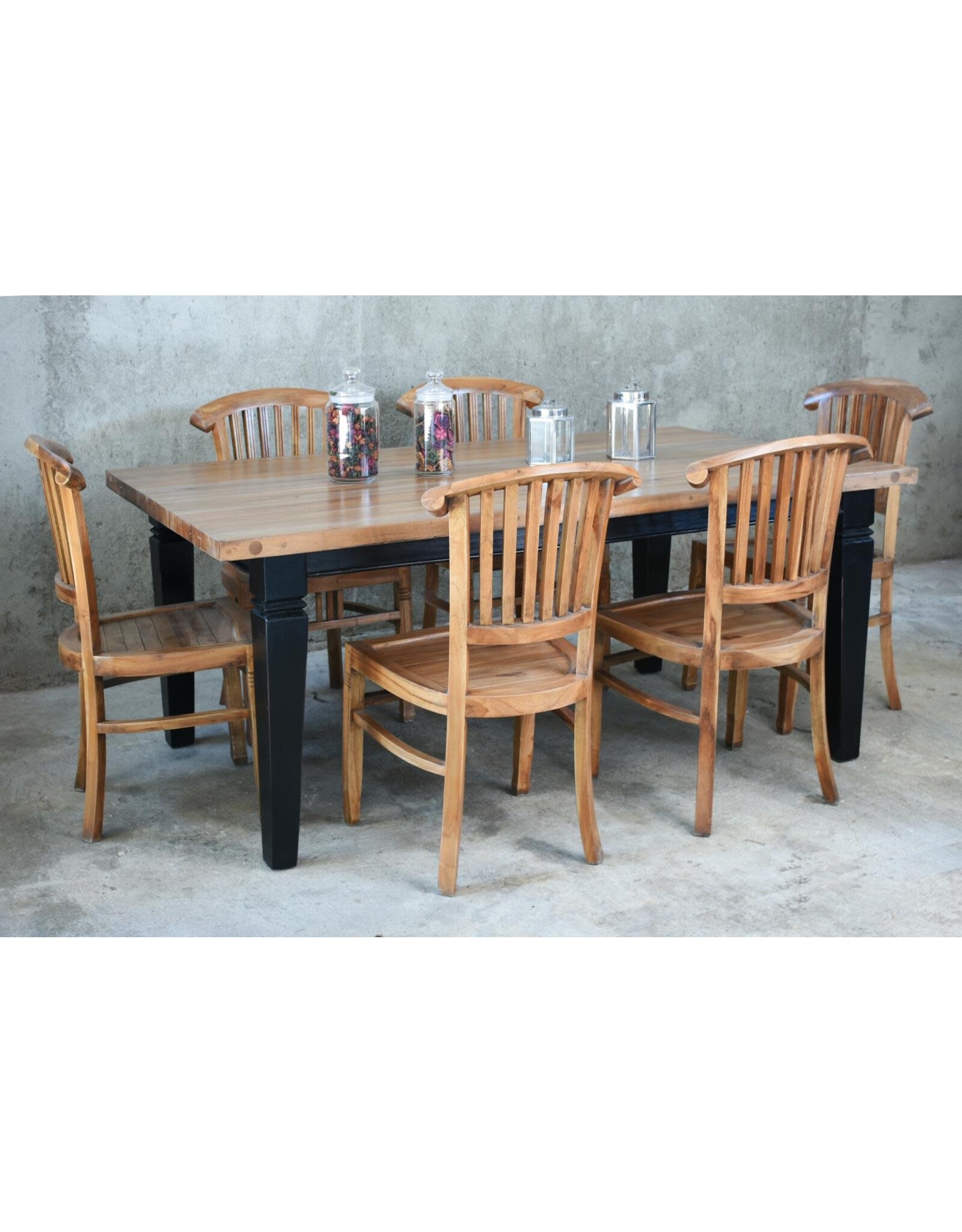 TAB1139SO5 Butcher Block Dining Table 72x42.1x29.8"H