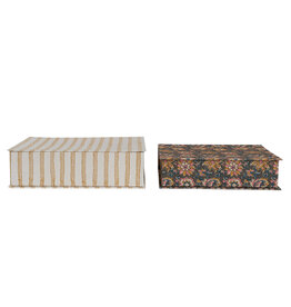 Fabric Covered Boxes 2 Styles each DF7784