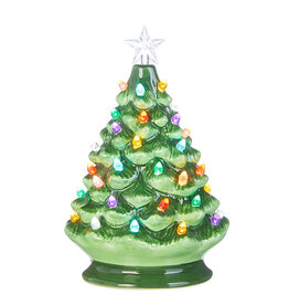 4019222 8" VINTAGE LIGHTED TREE