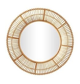 Rattan Wall Mirror 39"W x 39"H 85569