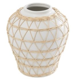 Ceramic Linen Vase 11" x 12"  13595