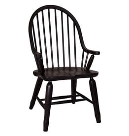 17-C4051 Bow Back Arm Chair - Black