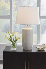 Table Lamp, Off White Ceramic, Celene