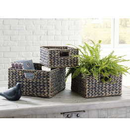 Basket, large: 14" W x 14" D x 8" H, Elliot