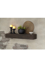 Wall Shelf, Dk. Brown, 38" W x 8" D x 5" H, Camron