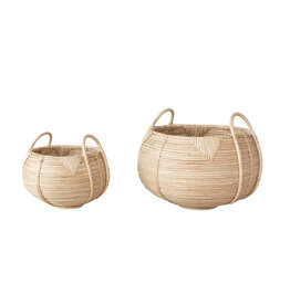 Woven Rattan Basket w/ Handles DF8248