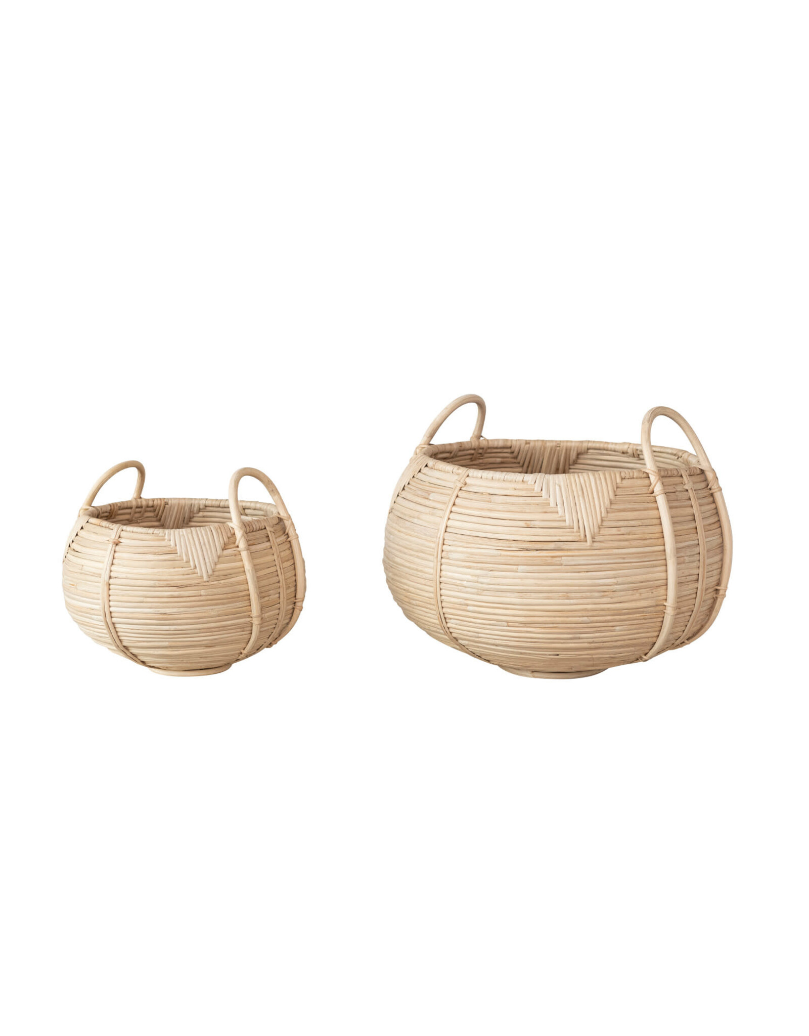 Woven Rattan Basket w/ Handles DF8248