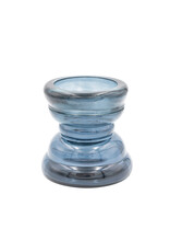 Recycled Glass Candle Holder, Blue DF8266