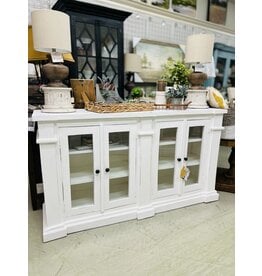 CAB138 Credenza 4 Glazed Doors 64.1x17.7x36.2"H