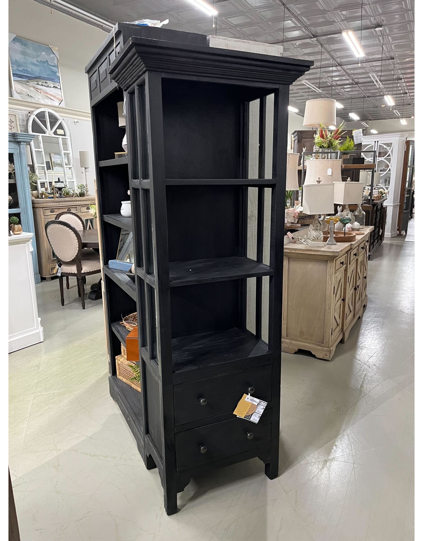 CAB306 Glazed Curio 22 x 14 x72"H