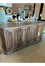CAB1802 Traditional Farmhouse Sideboard 4 Panel DR 70.1x17.7x36.2
