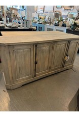 CAB161 Credenza 4 Beveled Panl Doors 77.5x19.6x36.2