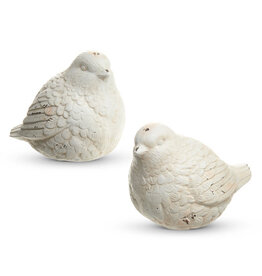 6.5" Whitewash Bird  2 styles each 4410189