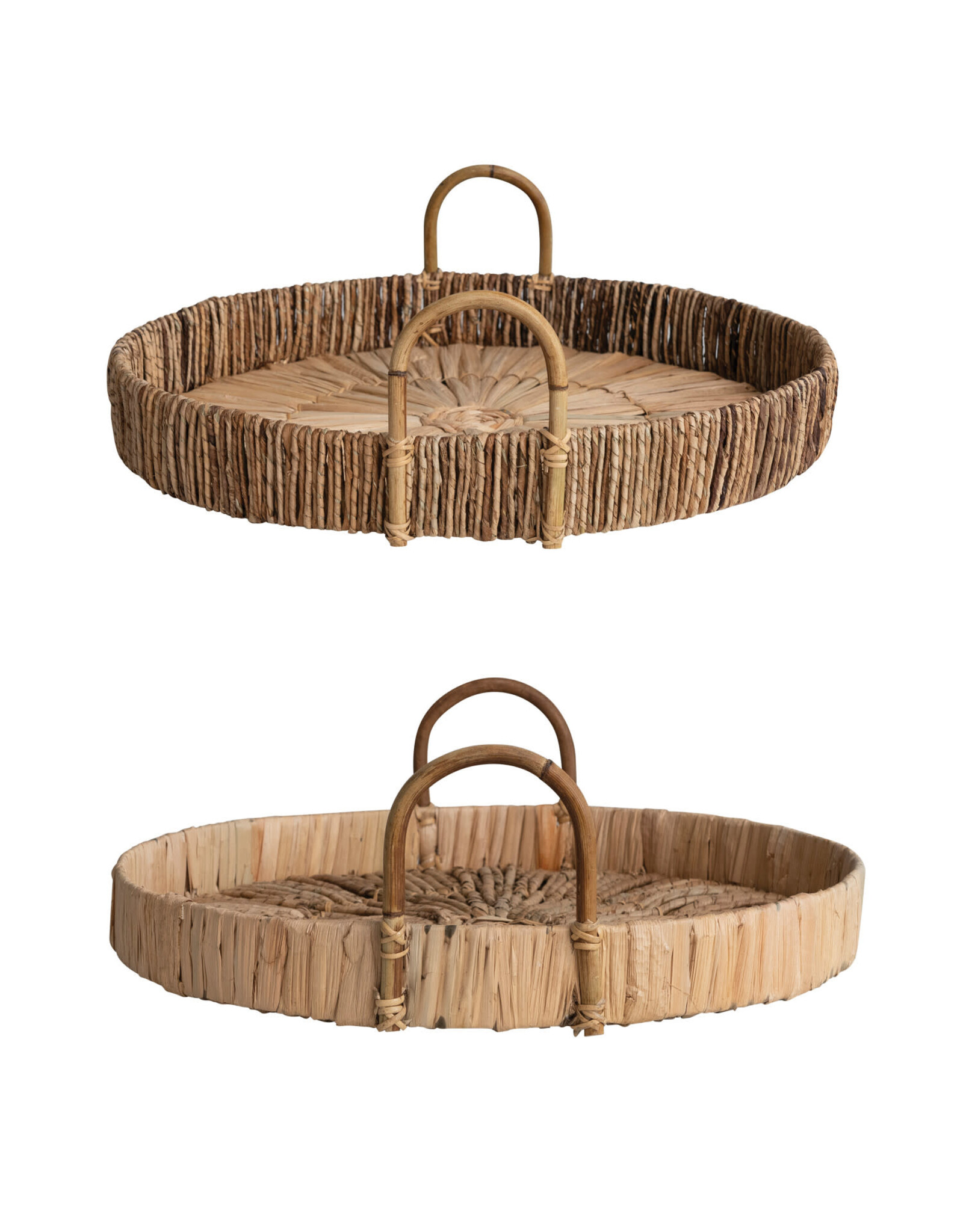 Rope Trays w/ Handles, Natural DF7125