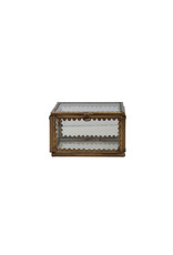 Brass & Glass Display Box w/ Scalloped Edges DF7473