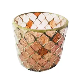 Recycled Glass Mosaic Tealight/Votive Holder DF8486