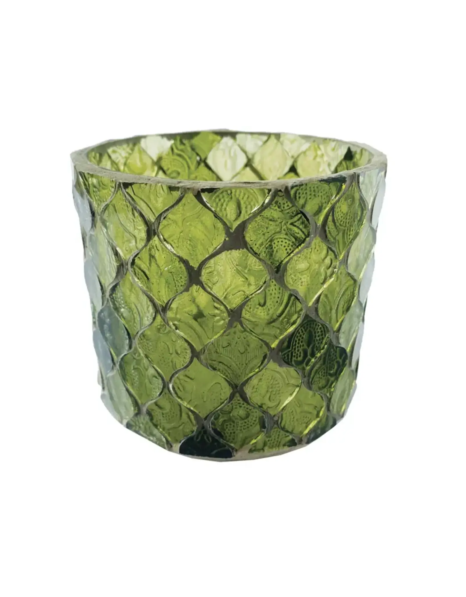 Recycled Glass Mosaic Tealight/Votive Holder DF8488
