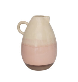 Decorative Ceramic Vase/Pitcher, Reactive Crackle Glaze AH2563