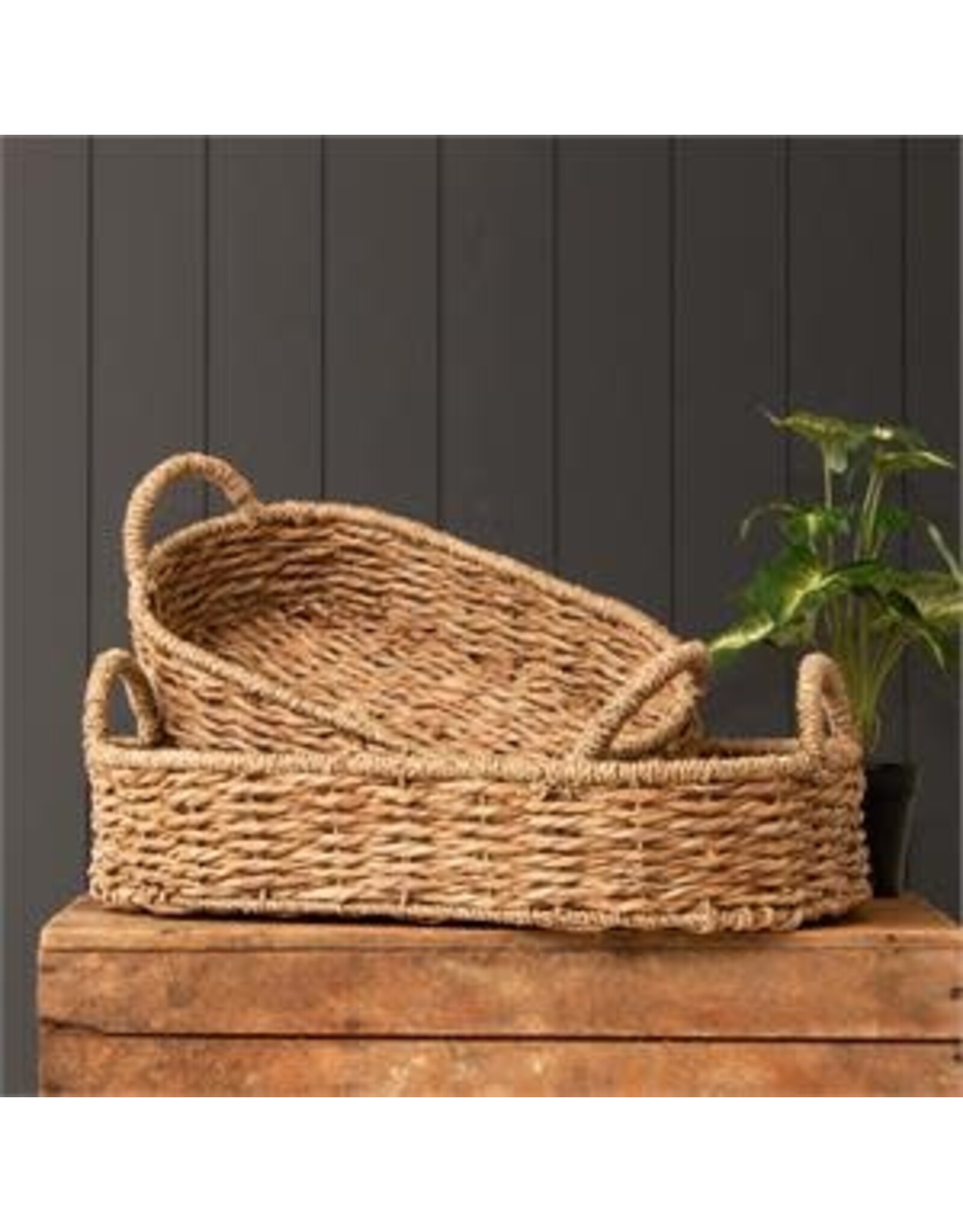 Seagrass Oval Basket Tray 8B2396