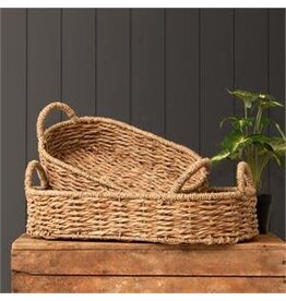 Seagrass Oval Basket Tray 8B2396