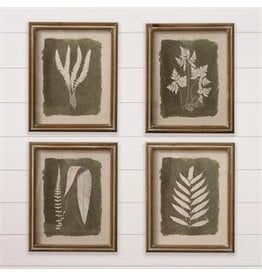 Framed Print Green Leaf  4 Styles Each 8WH1069