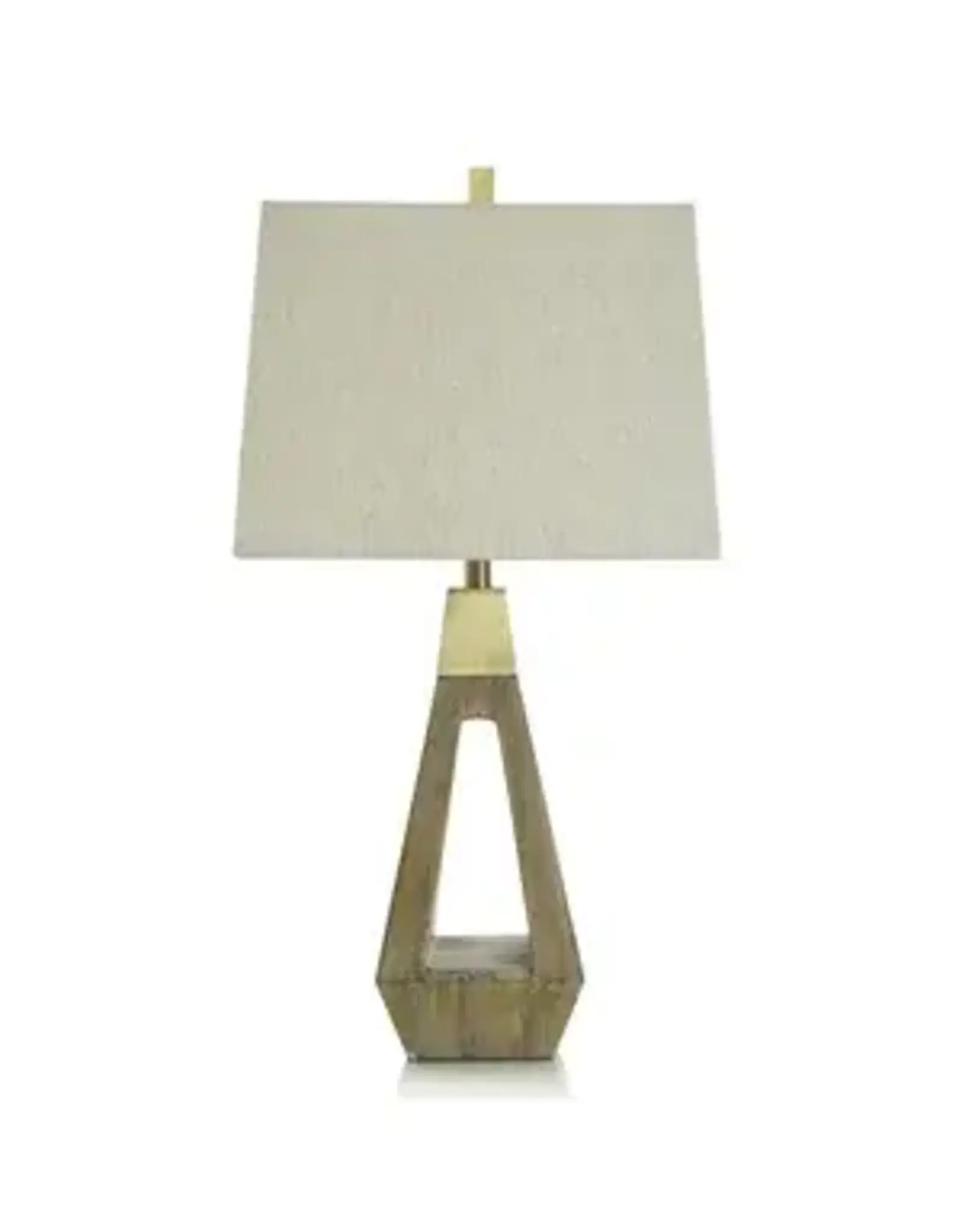 Brown Table Lamp Triangle Cut Out 30" L333479