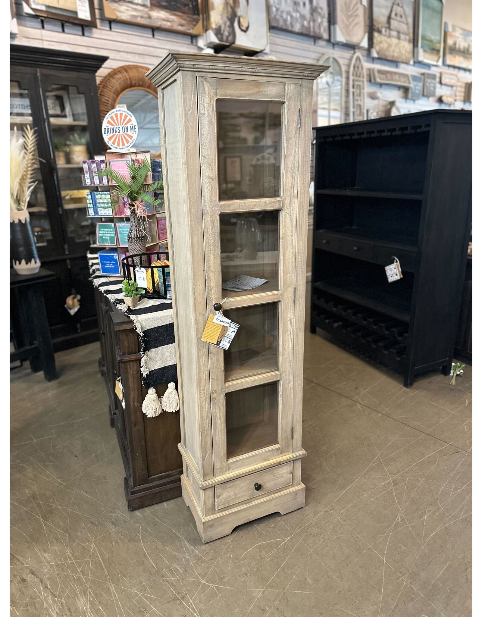 CAB1929 Glazed Cabinet 1Drw 1Glazed Door