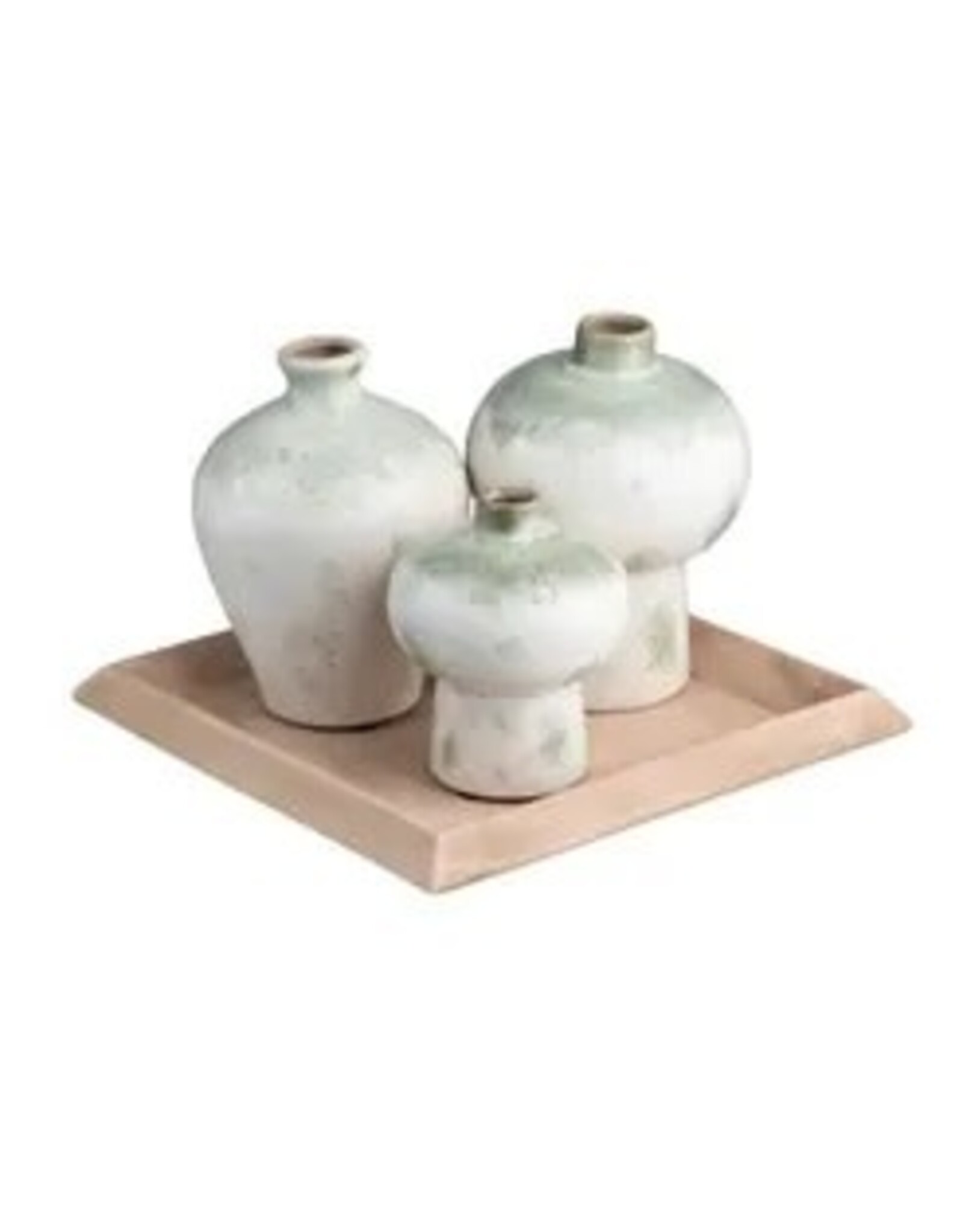 Ivory Vases or Tray CVDZEP032