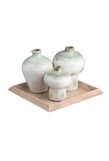 Ivory Vases or Tray CVDZEP032