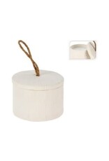 Candle in Pot w/ Lid White APF647920