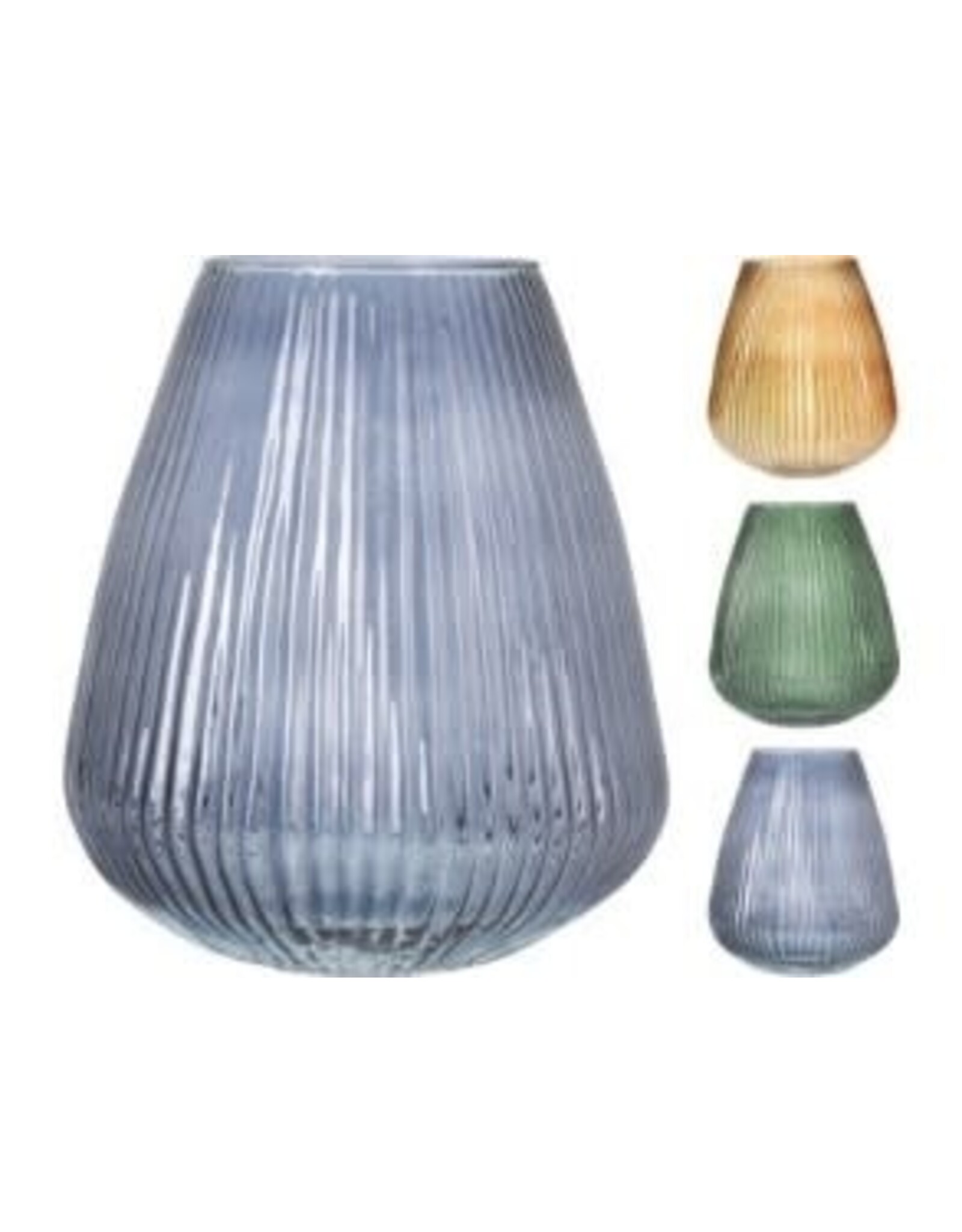 Glass Striped Vase 3 Styles YE1000510