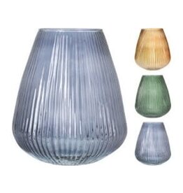 Glass Striped Vase 3 Styles YE1000510