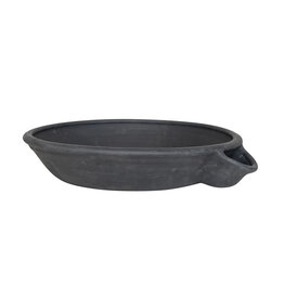 Decorative Vintage Reproduction Clay Dahi Bowl, Black  DF8103