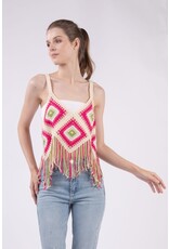Fitted Crop Bustier Tank Top NT11522-12OR534