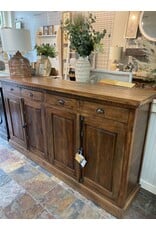 CAB282 Large Credenza 4 Drw w Bvld Pnls 4 dRw W/RG 81.8x17.7x44.8