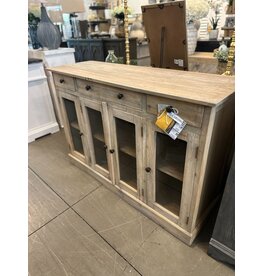 CAB1299 Glazed Sideboard 4GD 3drw w/RG 54.1x17.3x35.8"H