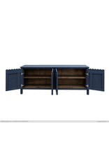 2561 JAZMINE 4 DR DARK BLUE CONSOLE 75-1/2 x 17-3/4 x 32-3/4