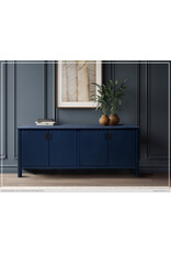 2561 JAZMINE 4 DR DARK BLUE CONSOLE 75-1/2 x 17-3/4 x 32-3/4