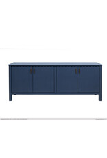 2561 JAZMINE 4 DR DARK BLUE CONSOLE 75-1/2 x 17-3/4 x 32-3/4