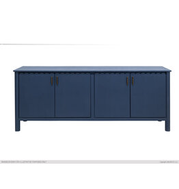 2561 JAZMINE 4 DR DARK BLUE CONSOLE 75-1/2 x 17-3/4 x 32-3/4