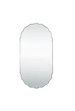 Metal Framed Scalloped Wall Mirror  23.5L x x 47H  DF9570