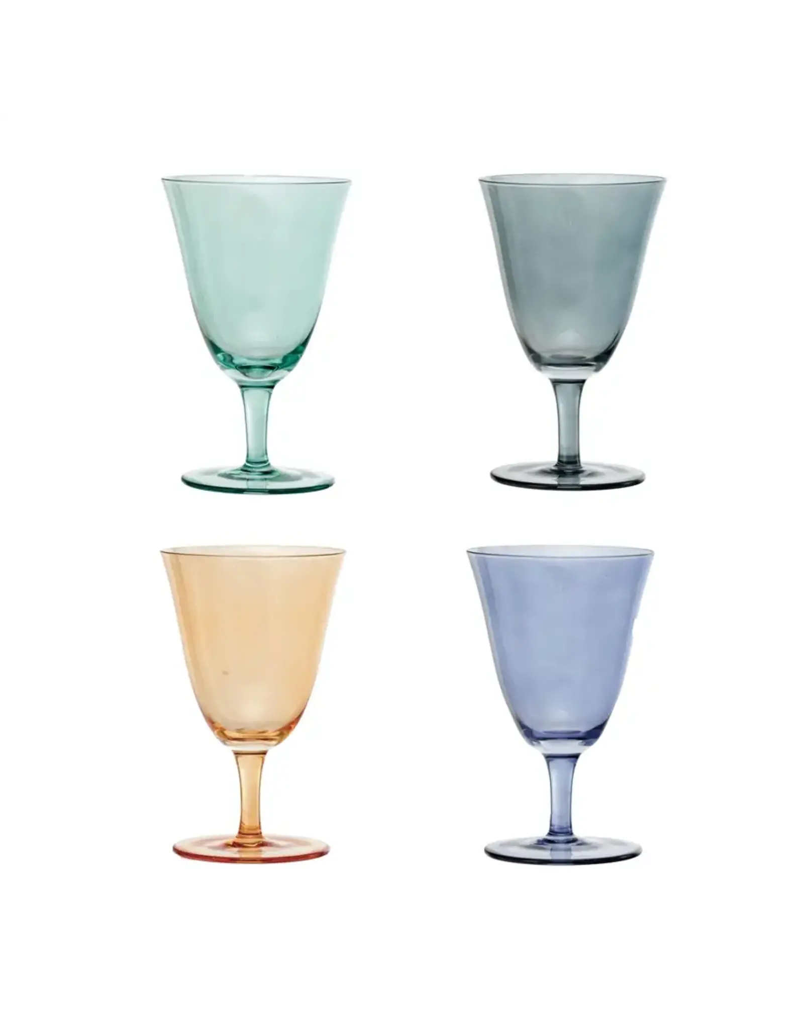 8 oz. Stemmed Wine Glass, 4 Colors DF9583A