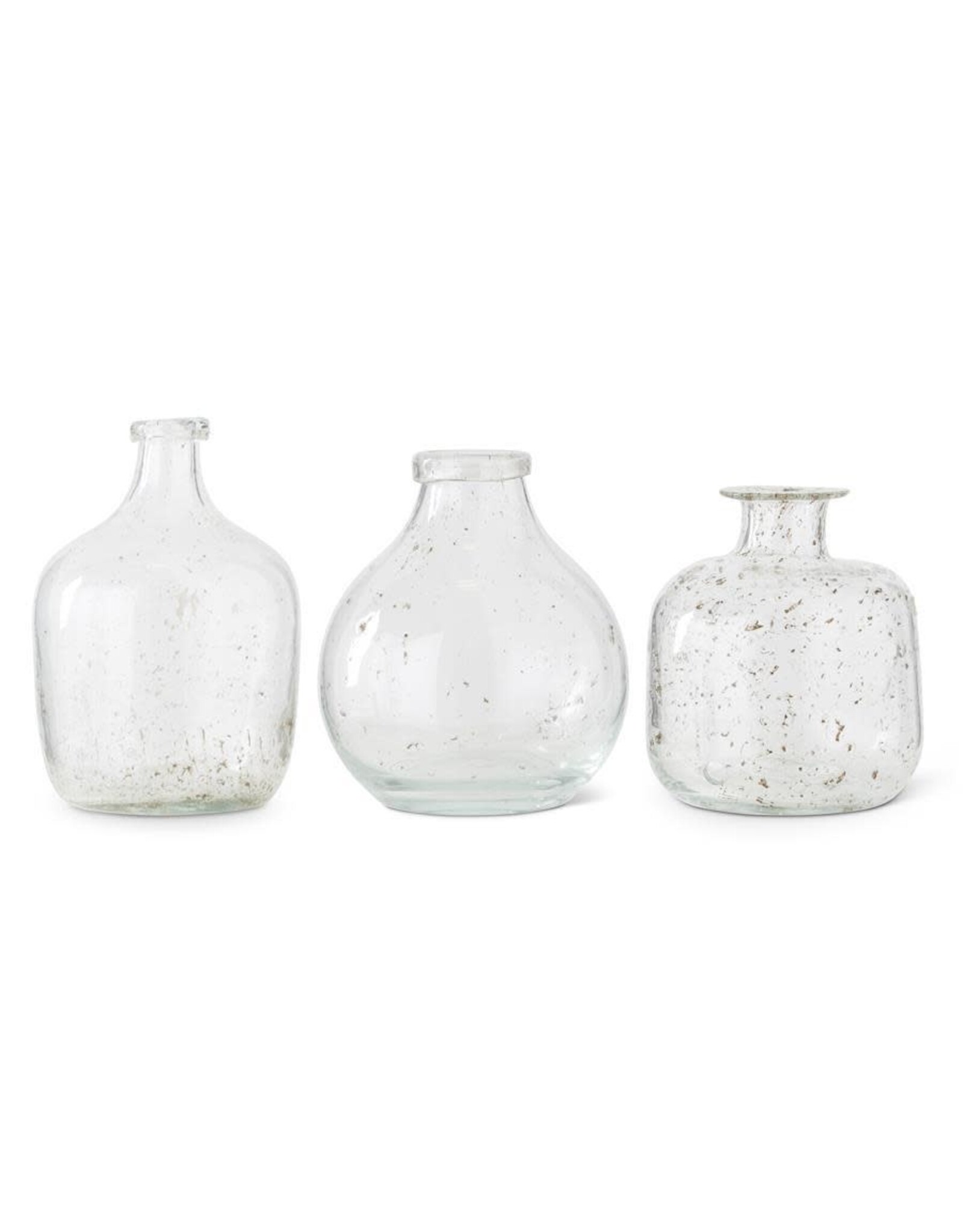 Textured Handblown Glass Bottles 15330A