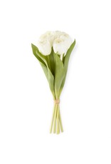 13 Inch White Real Touch Tulip Bundle (6 Stem) 18427A-WH