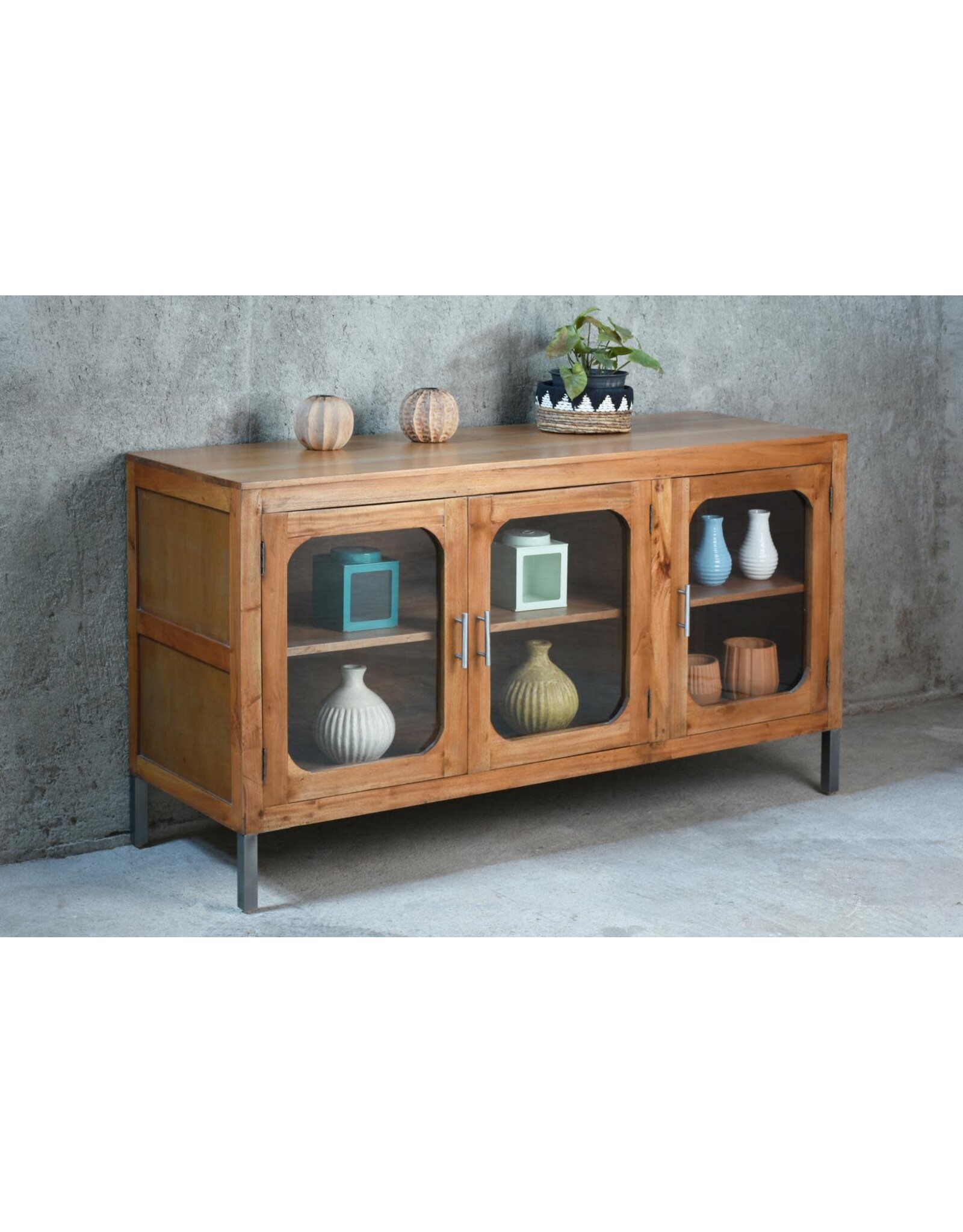 CAB593 Urban Glazed Sideboard 60.2X20.1x33.8"H