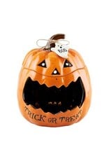 Trick Or Treat Jack-O-Lantern Container  Motion sensor lights & sound 49300068