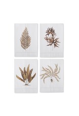 Brown Fern Hand painted Cotton Guest Towel 4 styles each 18894A