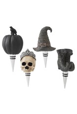6 Inch Halloween Bottle Stoppers 4 styles, each 40776A