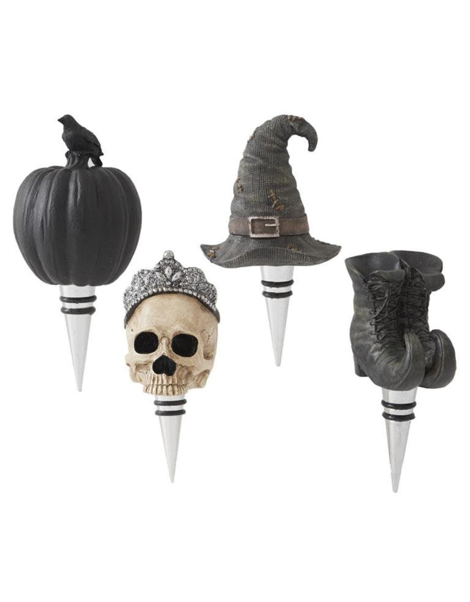 6 Inch Halloween Bottle Stoppers 4 styles, each 40776A