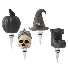 6 Inch Halloween Bottle Stoppers 4 styles, each 40776A